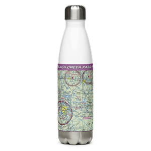 Black Creek Pass Airport (FA25) VFR Sectional Water Bottle