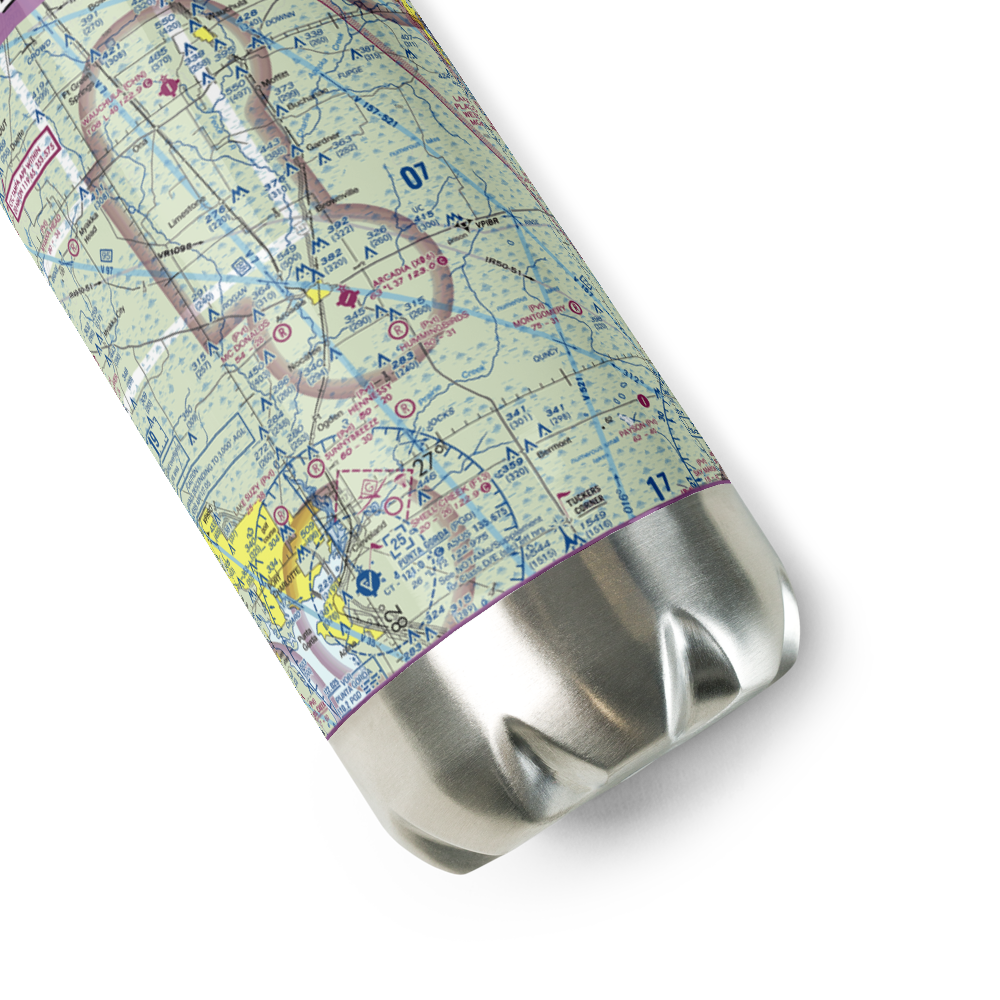 Ellsworth Field (FA27) VFR Sectional Water Bottle 