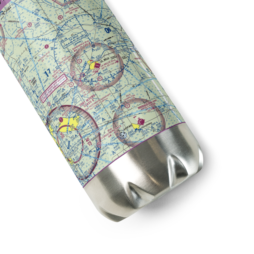 Sky Manor Airport (FA51) VFR Sectional Water Bottle 