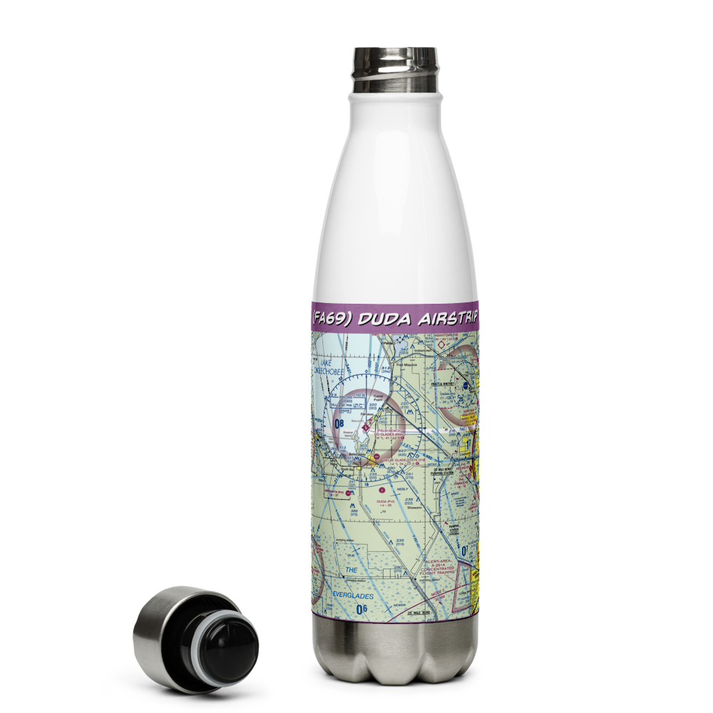 Duda Airstrip (FA69) VFR Sectional Water Bottle 
