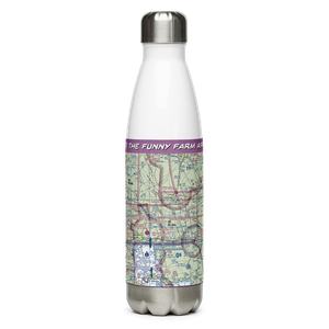 The Funny Farm Airport (FD03) VFR Sectional Water Bottle