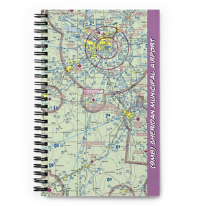 Sheridan Municipal Airport (9M8) VFR Sectional Notebook