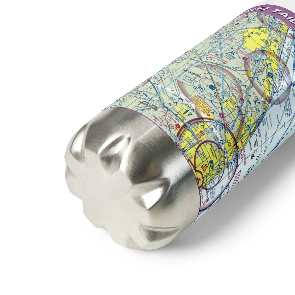 Tailwinds Airport (FD15) VFR Sectional Water Bottle 