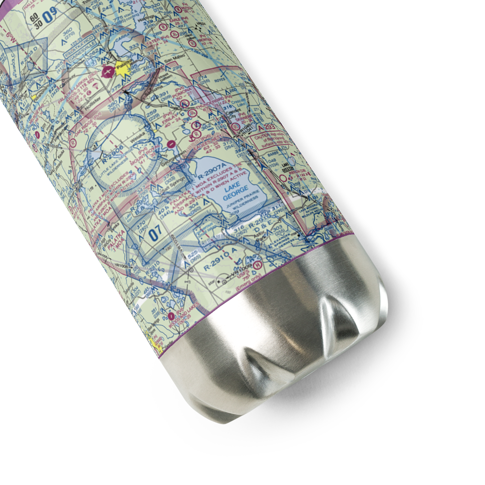 Eagles Nest Aerodrome (FD44) VFR Sectional Water Bottle 