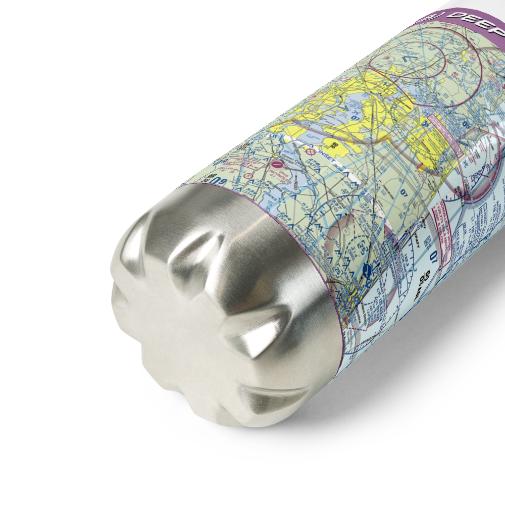 Deep Forest Airport (FD48) VFR Sectional Water Bottle 