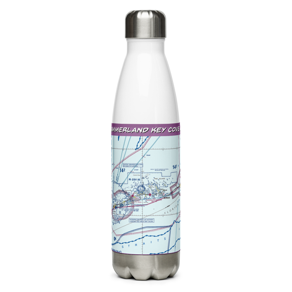 Summerland Key Cove Airport (FD51) VFR Sectional Water Bottle 