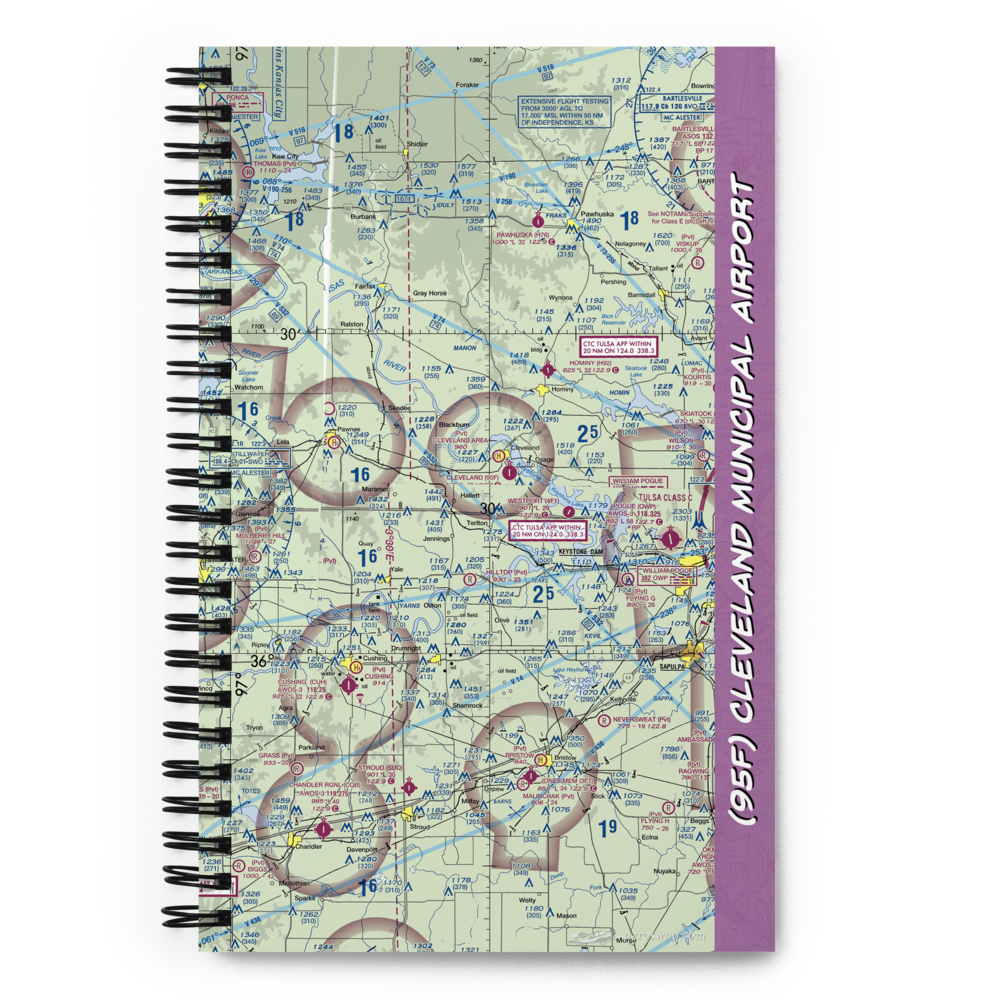 Cleveland Municipal Airport (95F) VFR Sectional Notebook 