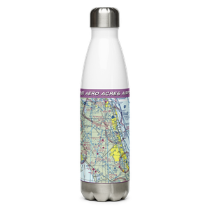 Aero Acres Airport (FD88) VFR Sectional Water Bottle