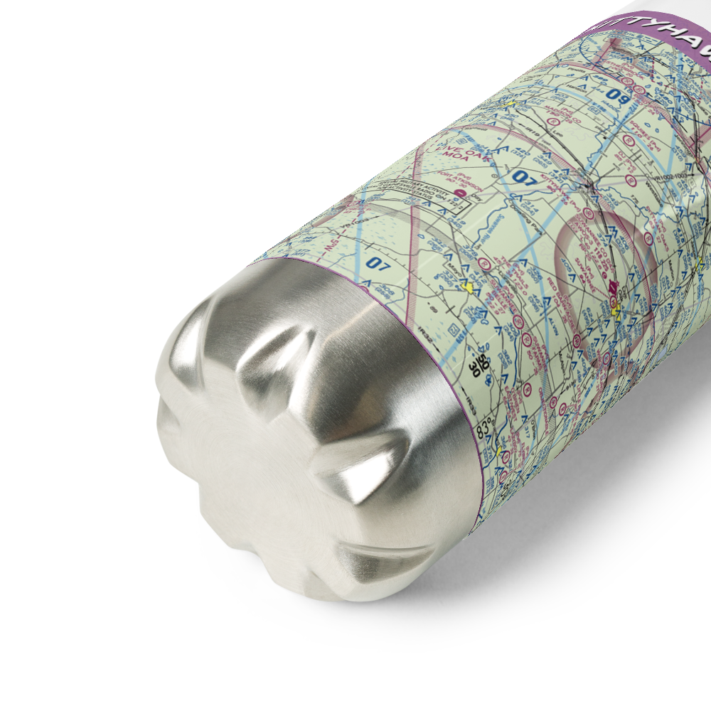 Kittyhawk Estates Airport (FL09) VFR Sectional Water Bottle 