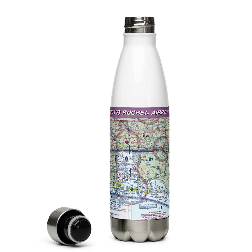 Ruckel Airport (FL17) VFR Sectional Water Bottle 