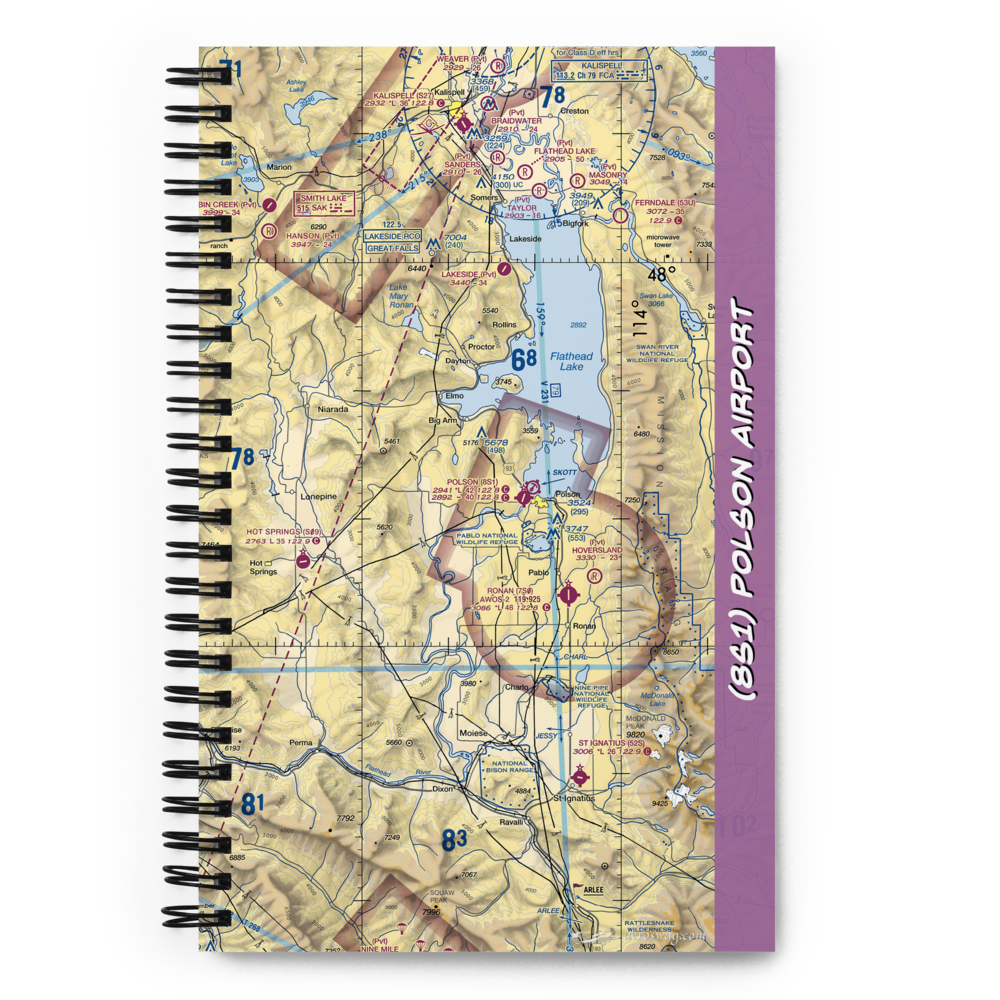 Polson Airport (8S1) VFR Sectional Notebook 