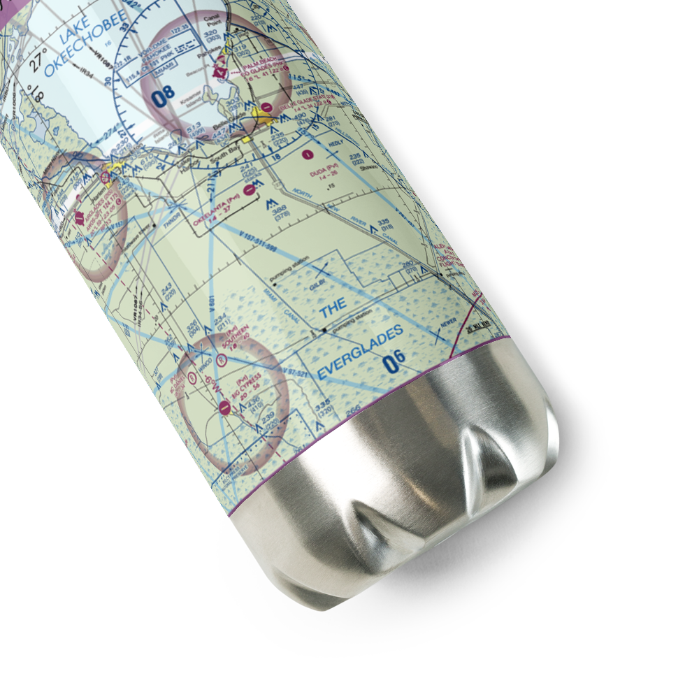 Okeelanta Airport (FL41) VFR Sectional Water Bottle 