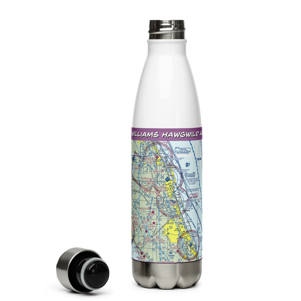 Williams Hawgwild Airport (FL56) VFR Sectional Water Bottle 
