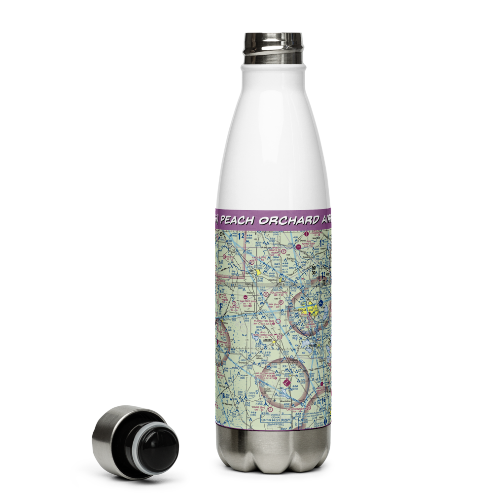 Peach Orchard Airport (FL66) VFR Sectional Water Bottle 