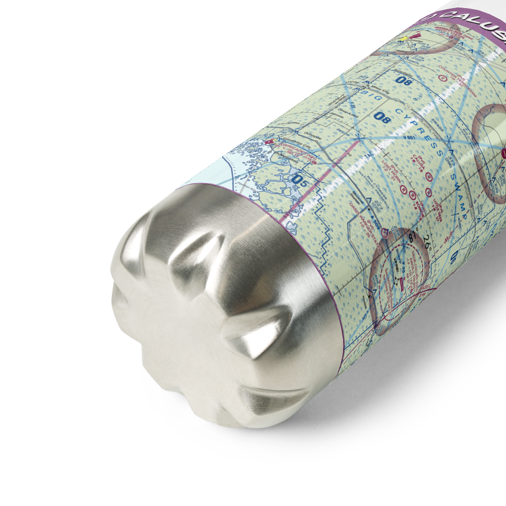 Calusa Ranch Airport (FL77) VFR Sectional Water Bottle 
