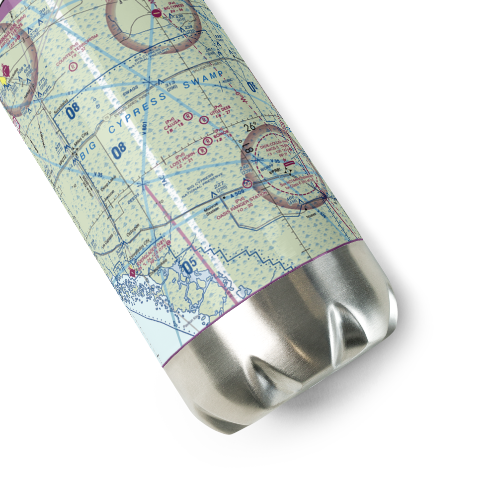 Calusa Ranch Airport (FL77) VFR Sectional Water Bottle 