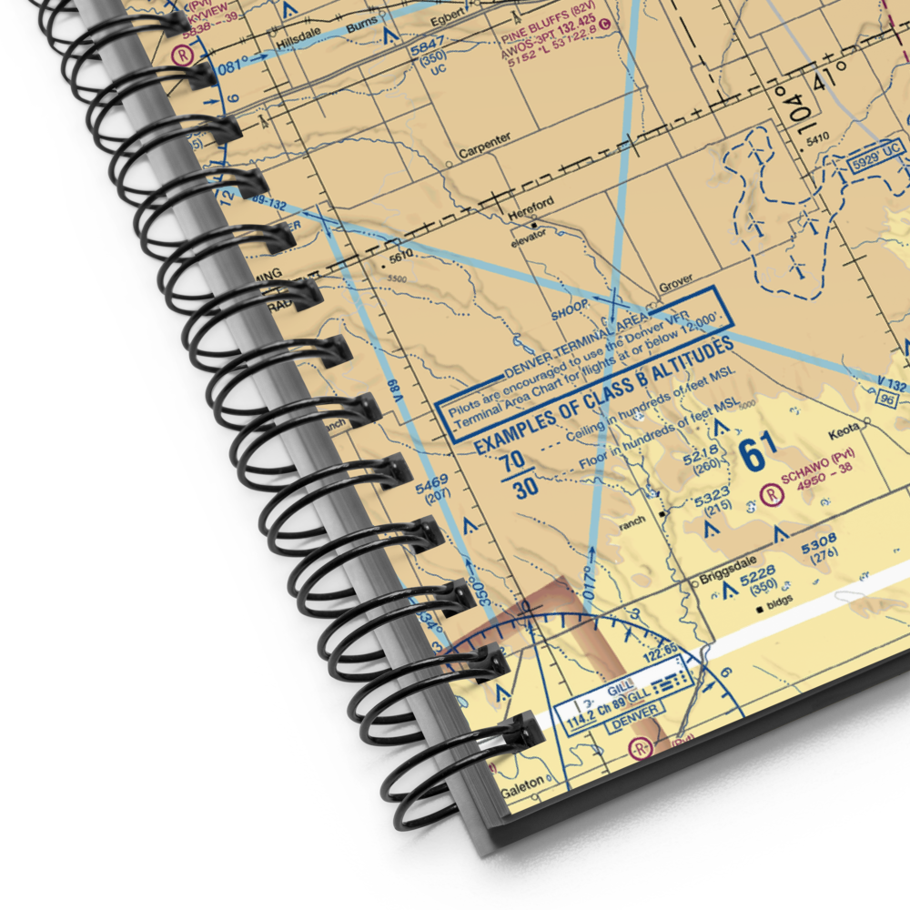 Pine Bluffs Municipal Airport (82V) VFR Sectional Notebook 