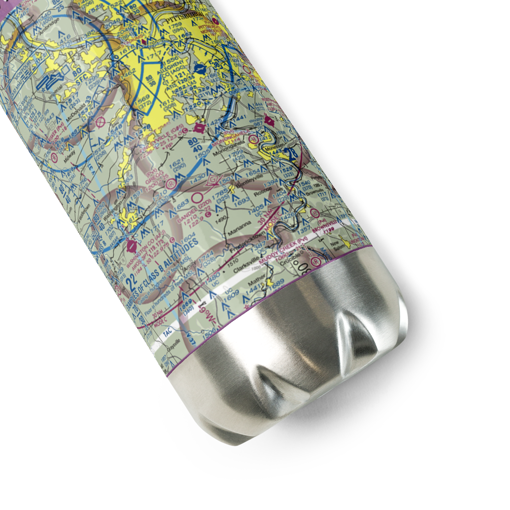 Finleyville Airpark (G05) VFR Sectional Water Bottle 