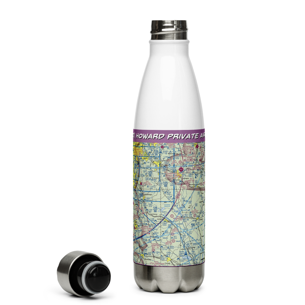 Howard Private Airport (GA02) VFR Sectional Water Bottle 