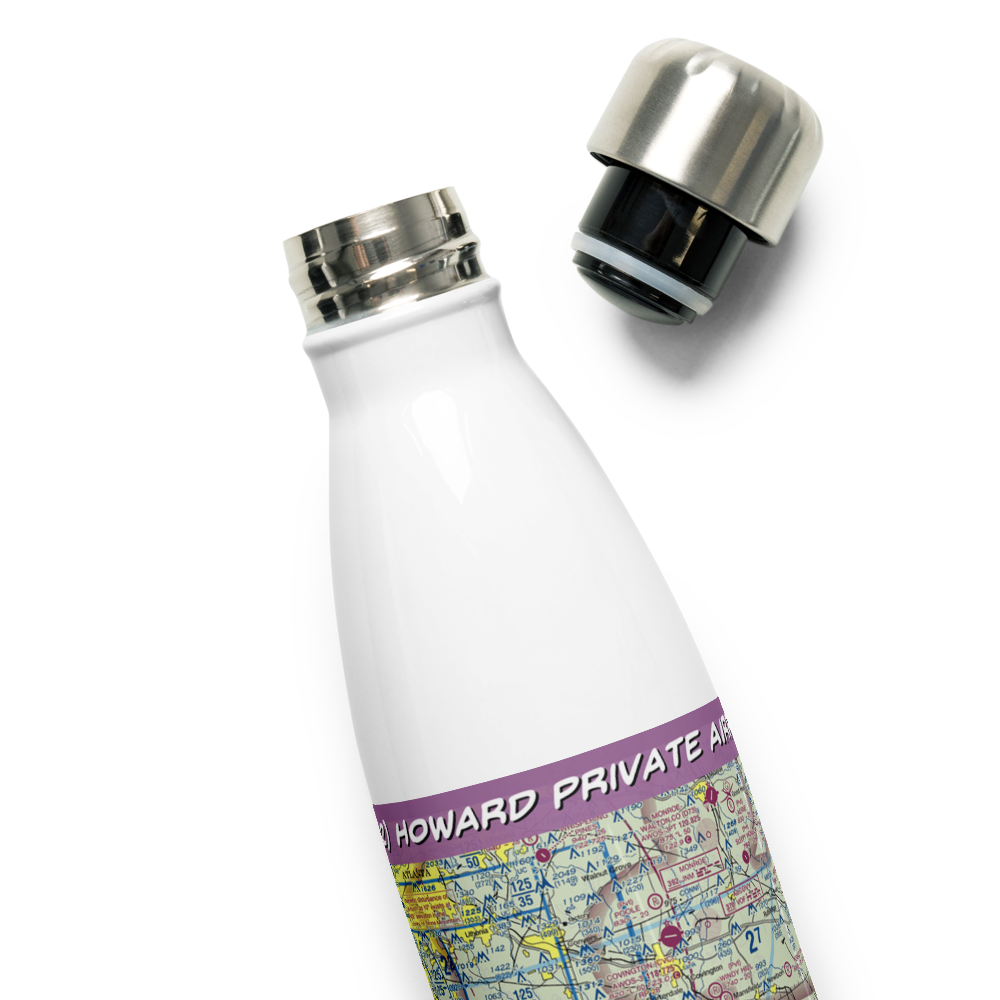 Howard Private Airport (GA02) VFR Sectional Water Bottle 