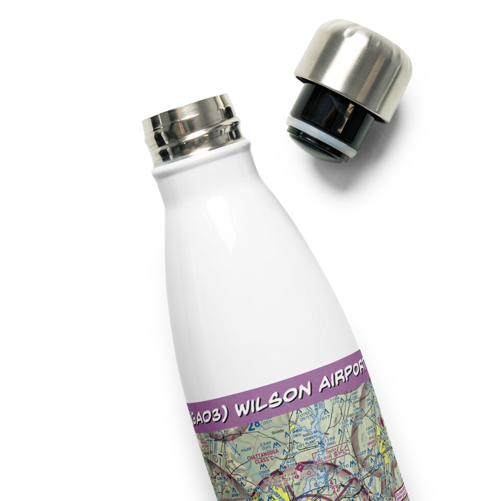 Wilson Airport (GA03) VFR Sectional Water Bottle 