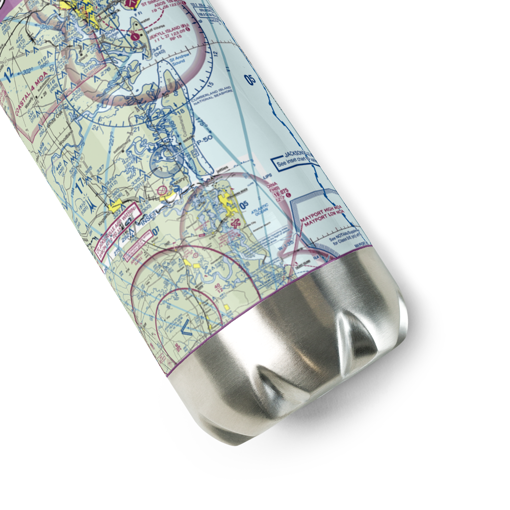 Stafford Airport (GA20) VFR Sectional Water Bottle 
