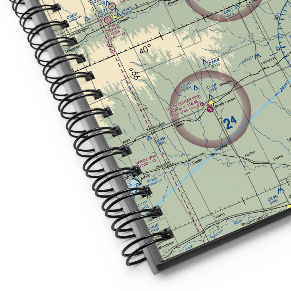 Red Cloud Municipal Airport (7V7) VFR Sectional Notebook 