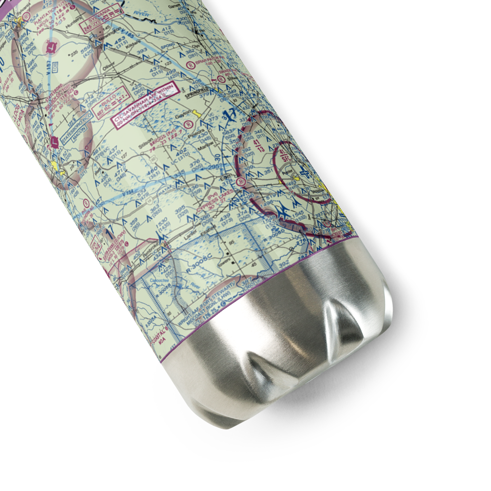 Briggs Field (GA43) VFR Sectional Water Bottle 