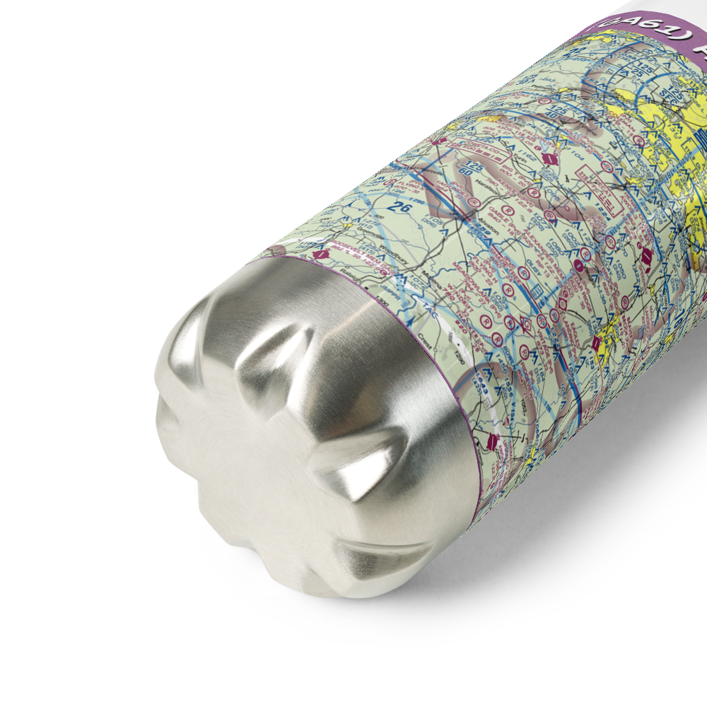 Kenley Field (GA61) VFR Sectional Water Bottle 