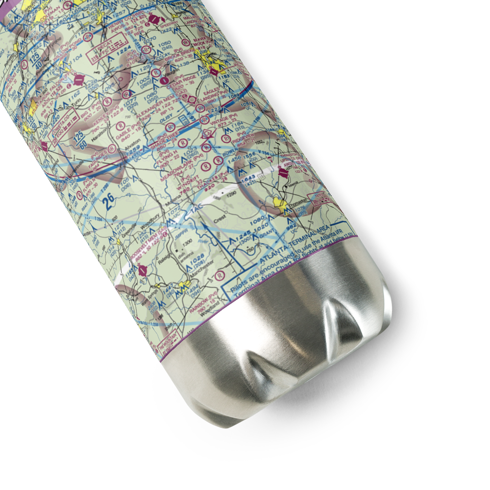 Meadowlark Airport (GA75) VFR Sectional Water Bottle 