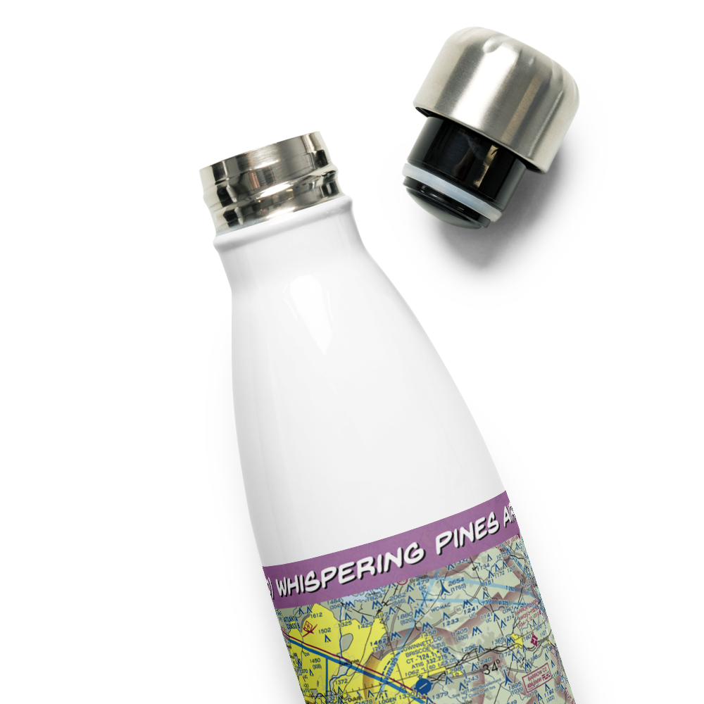 Whispering Pines Airport (GA80) VFR Sectional Water Bottle 