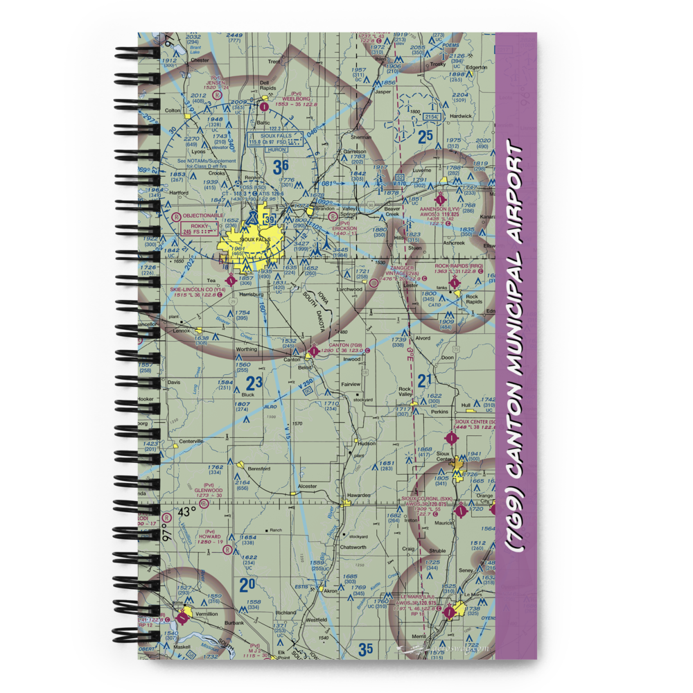 Canton Municipal Airport (7G9) VFR Sectional Notebook 
