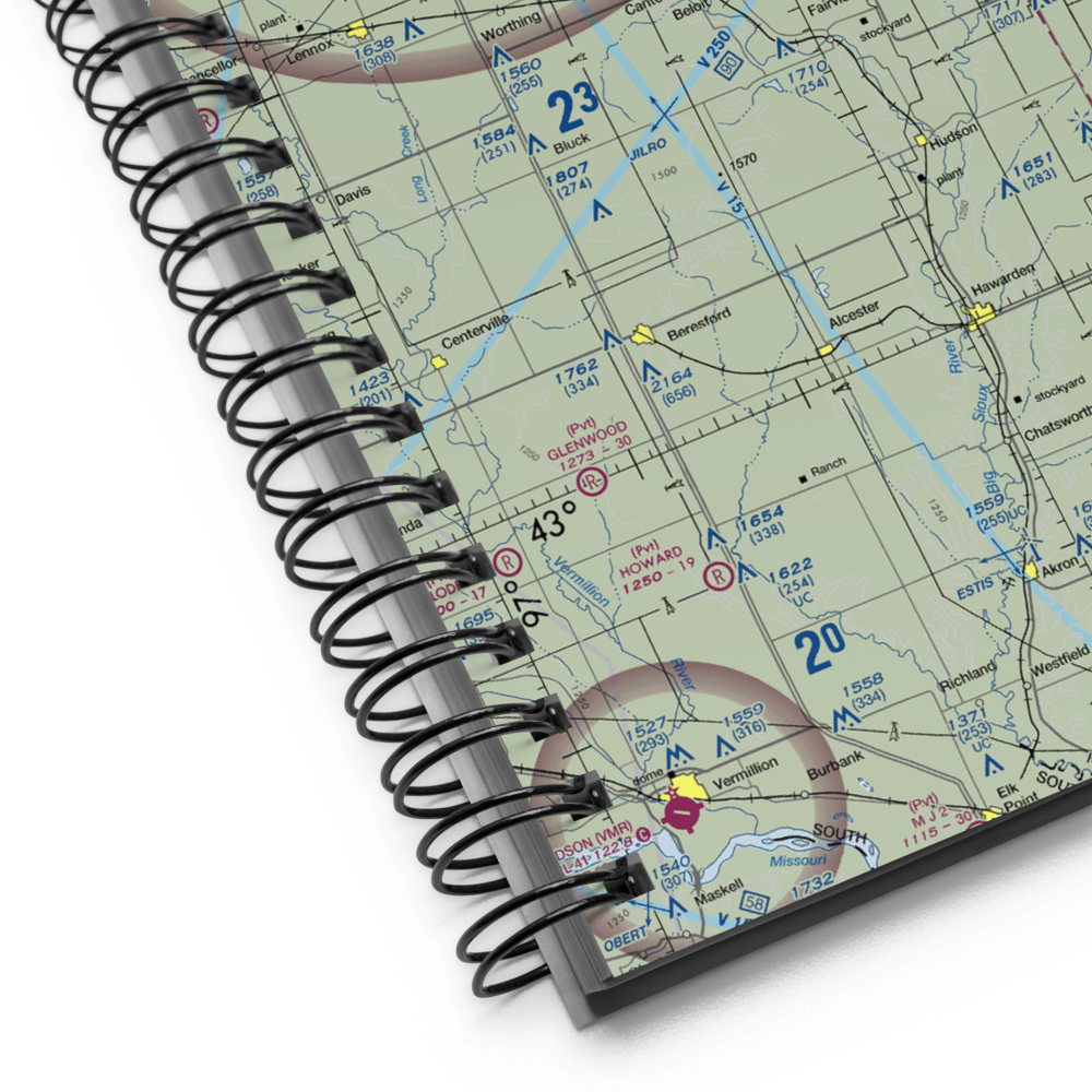 Canton Municipal Airport (7G9) VFR Sectional Notebook 