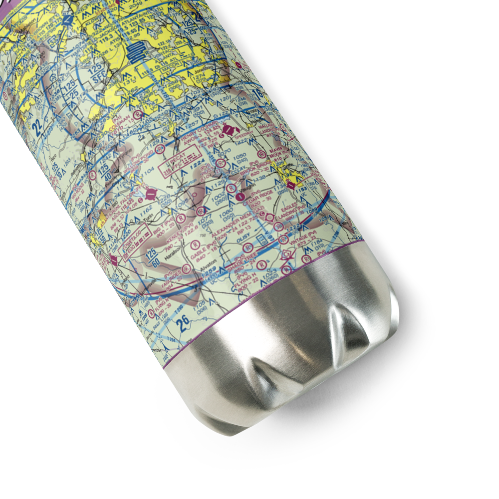 Walker Field (GA90) VFR Sectional Water Bottle 