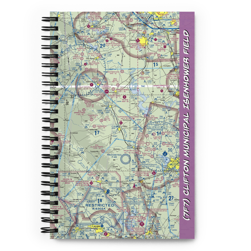 Clifton Municipal Isenhower Field (7F7) VFR Sectional Notebook 