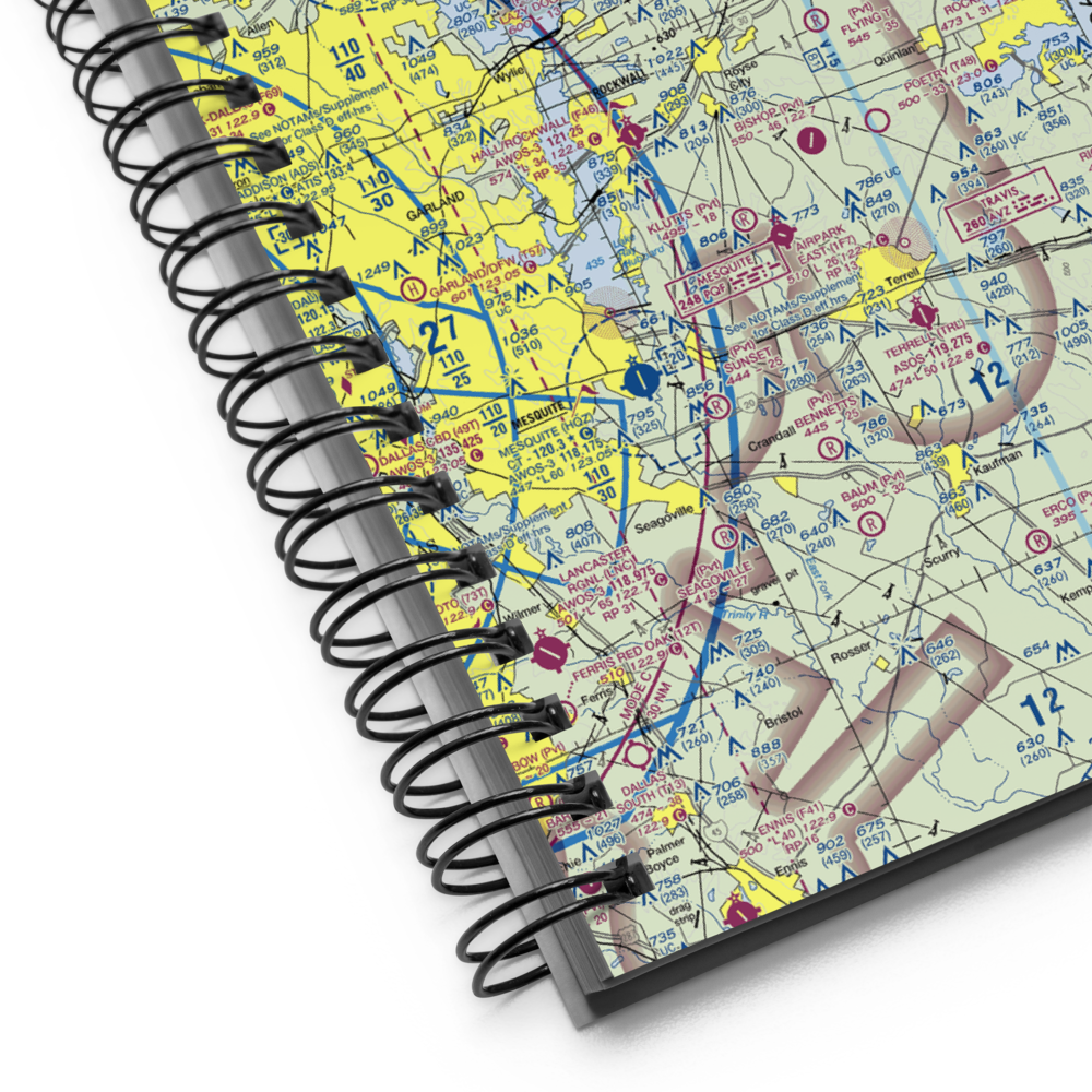 Caddo Mills Municipal Airport (7F3) VFR Sectional Notebook 
