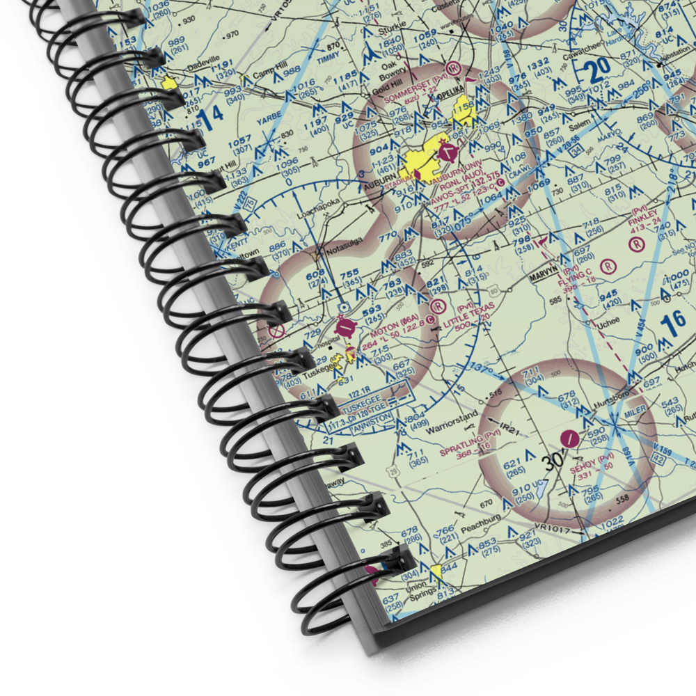 Lanett Municipal Airport (7A3) VFR Sectional Notebook 