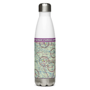 Winge Farms Airport (GE23) VFR Sectional Water Bottle
