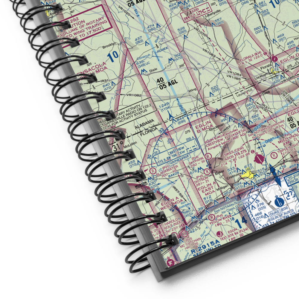 South Alabama Regional At Bill Benton Field Airport (79J) VFR Sectional Notebook 