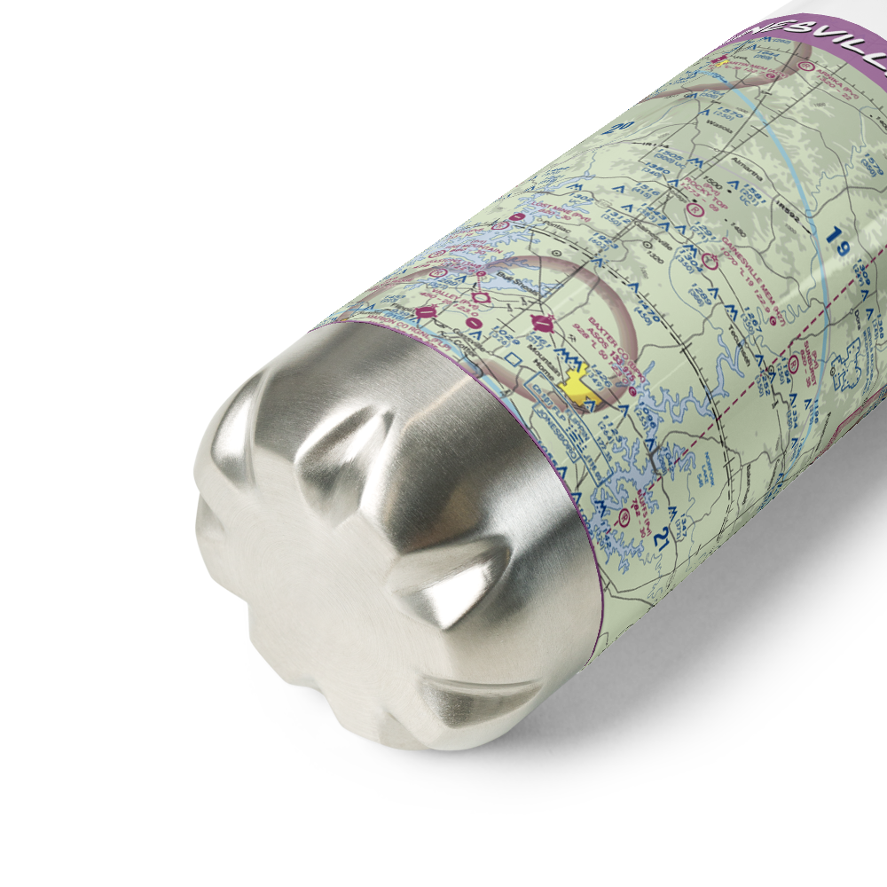 Gainesville Memorial Airport (H27) VFR Sectional Water Bottle 