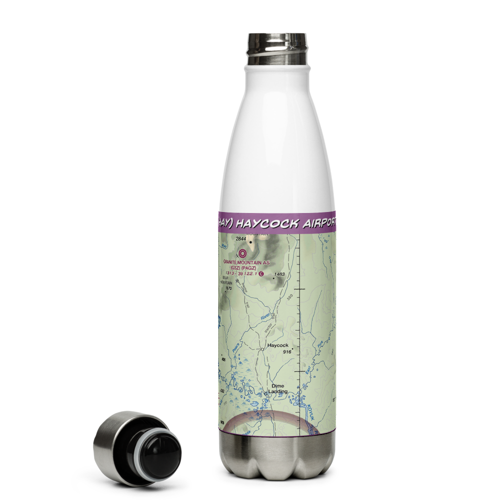 Haycock Airport (HAY) VFR Sectional Water Bottle 
