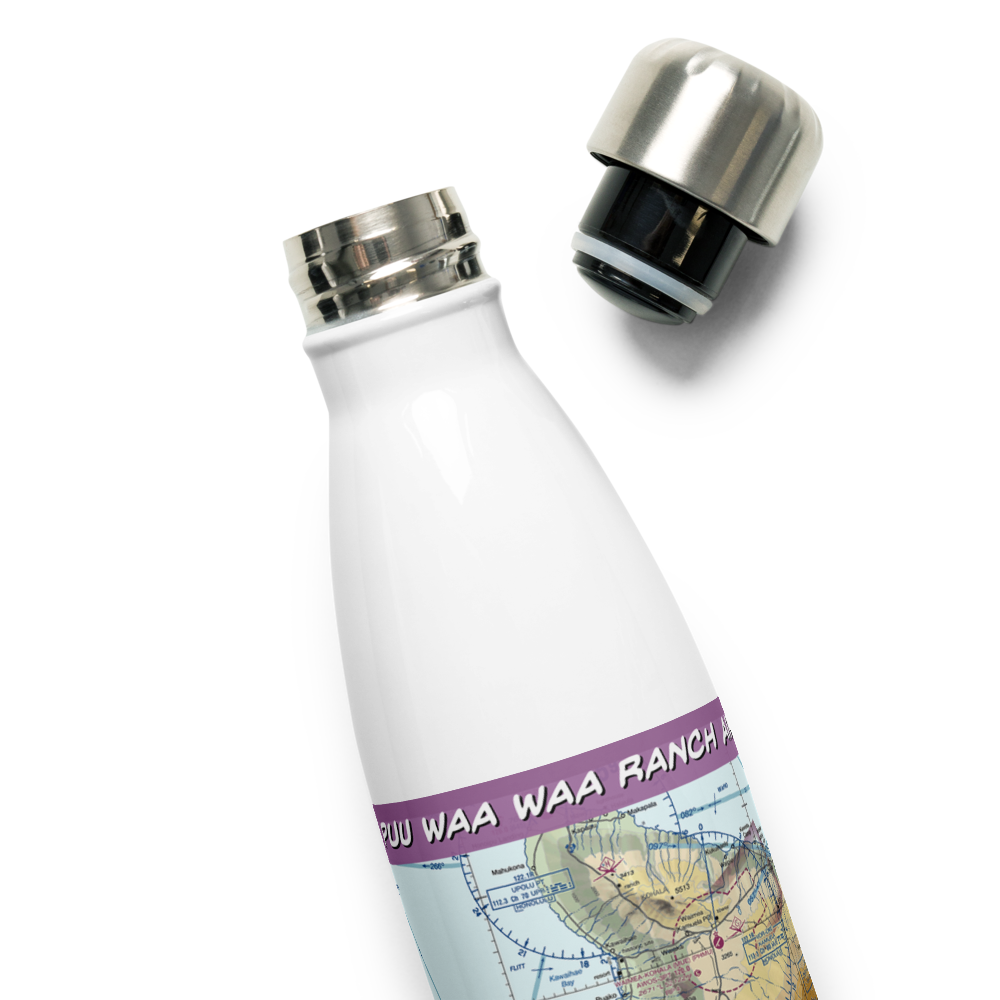 Puu Waa Waa Ranch Airport (HI13) VFR Sectional Water Bottle 