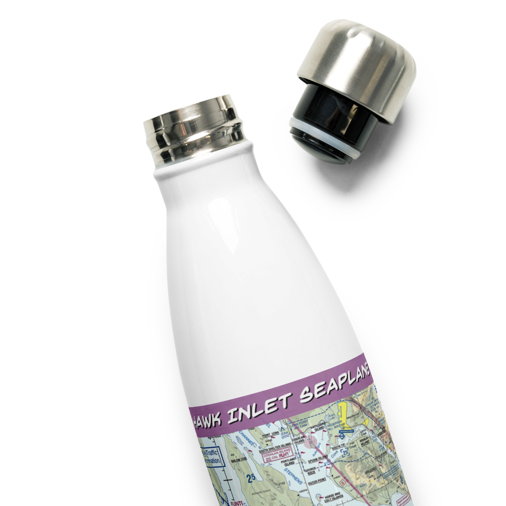 Hawk Inlet Seaplane Base (HWI) VFR Sectional Water Bottle 