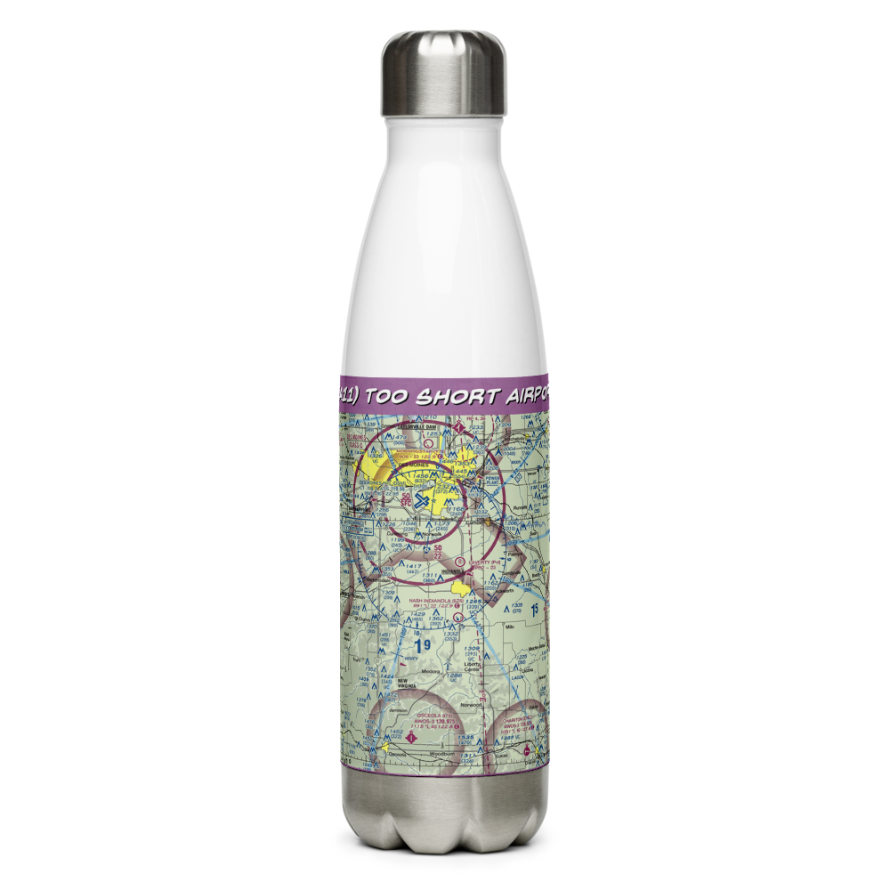 Too Short Airport (IA11) VFR Sectional Water Bottle 