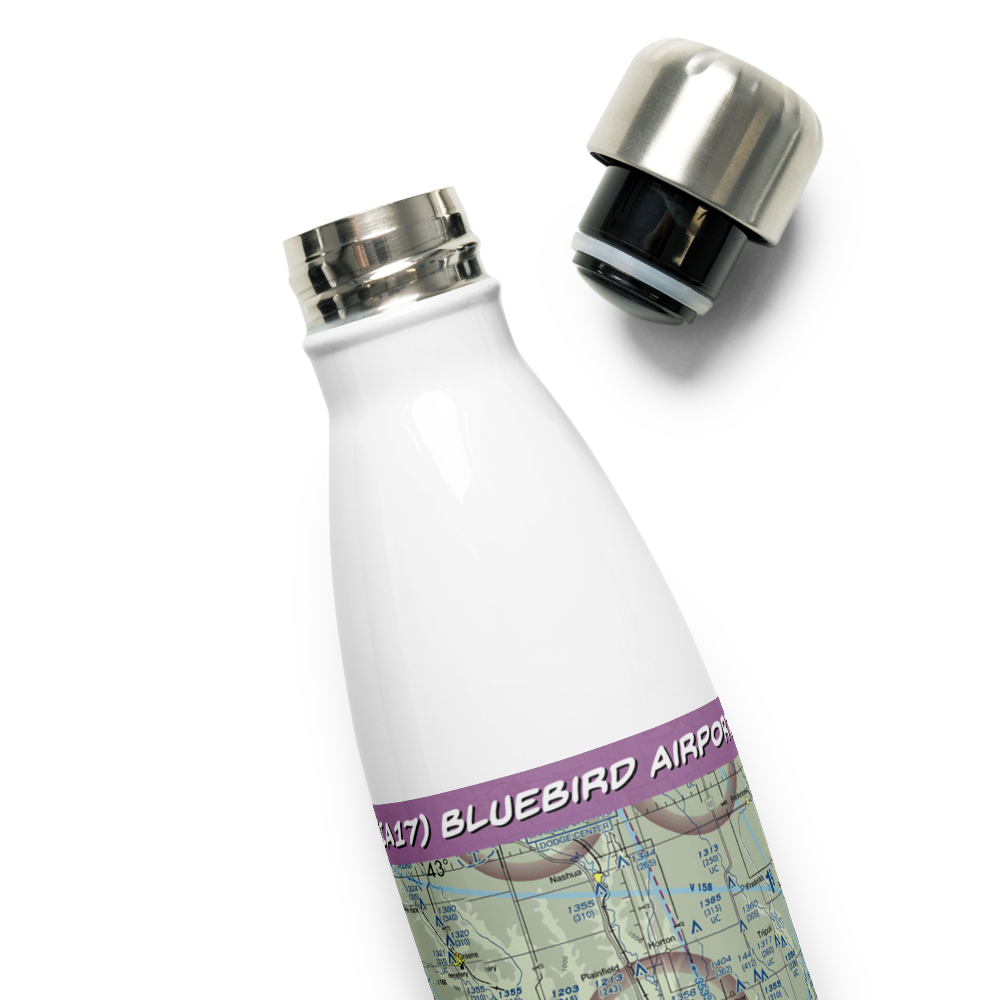 Bluebird Airport (IA17) VFR Sectional Water Bottle 