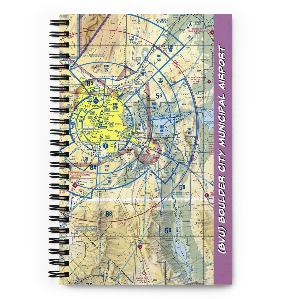 Boulder City Municipal Airport (BVU) VFR Sectional Notebook 