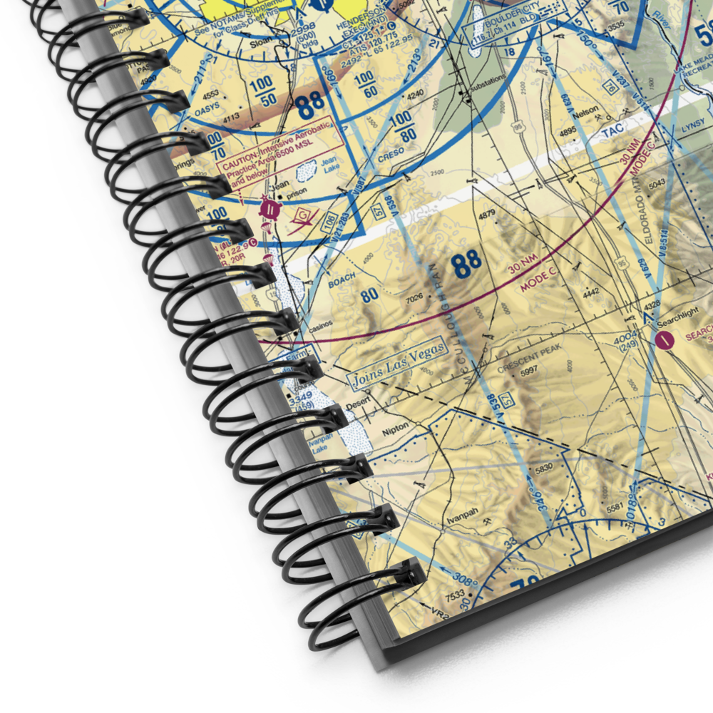 Boulder City Municipal Airport (BVU) VFR Sectional Notebook 