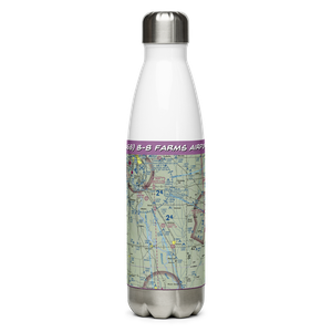 B-8 Farms Airport (IA58) VFR Sectional Water Bottle