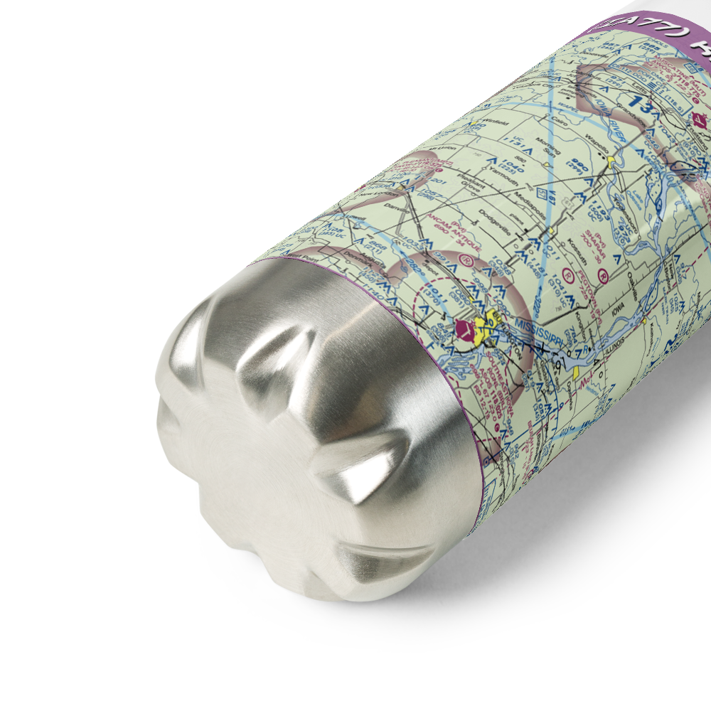 Keitzer Field (IA77) VFR Sectional Water Bottle 