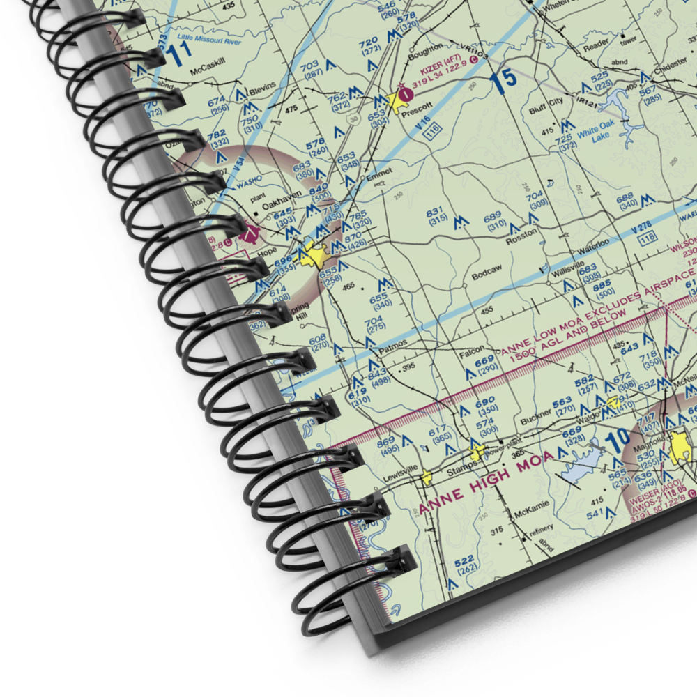 Gurdon Lowe Field (5M8) VFR Sectional Notebook 